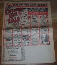 1964 Western Tire Auto Store Mishawaka Indiana Christmas Gift Sale Newspaper Ad