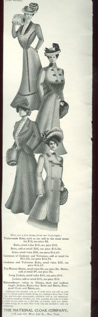 National Cloak Company 1901 Advertisement