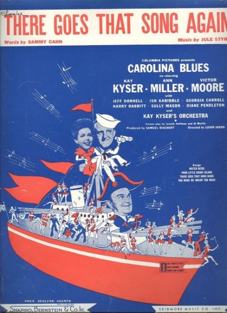 There Goes That Song Again Kay Kyser 1944 Sheet Music