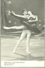 Photograph of Rudolf Nureyev and Svetlana Beriosova Black Swan Pas de Deux