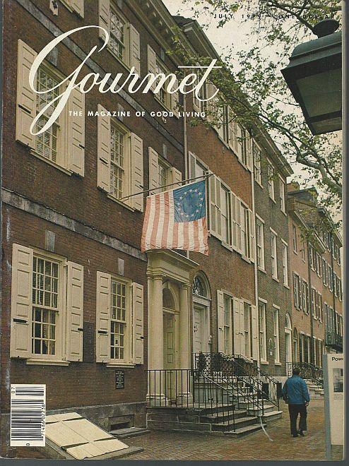 Gourmet Magazine July 1979 The Powell House, Philadelphia on the Cover