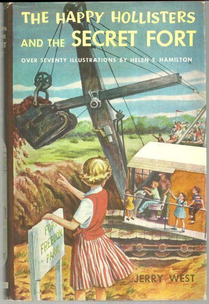 Happy Hollisters and the Secret Fort by Jerry West Series #9 with Dust Jacket