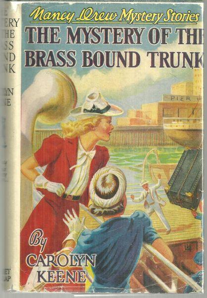 Mystery of the Brass Bound Trunk by Carolyn Keene Nancy Drew #17 1940 DustJacket