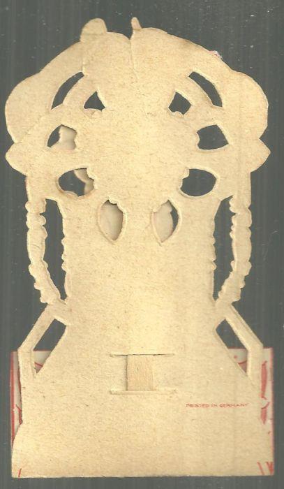 Victorian German Fold Out Valentine Little Boy Dressed for the Beach with Shovel