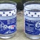 Set of Two Vintage Apollo 13 Safe Return Aquarius Space Drinking Glasses