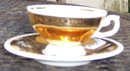 RW Bavaria Gold Lustre Demi Cup and Saucer