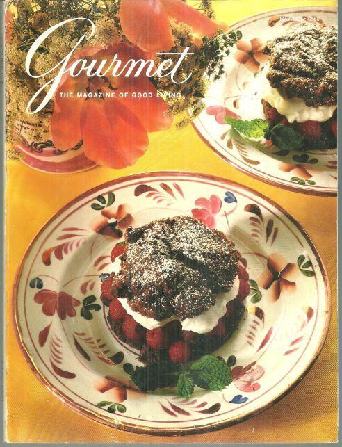 Gourmet Magazine May 1991 Chocolate Raspberry Shortcakes On Cover