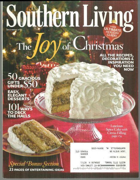 Southern Living Magazine December 2010 Joy of Christmas On Cover/Nashville, TN