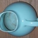 Vintage Franciscan Ware Pottery Pastel Blue Ball Water Pitcher with Ice Lip