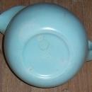 Vintage Franciscan Ware Pottery Pastel Blue Ball Water Pitcher with Ice Lip