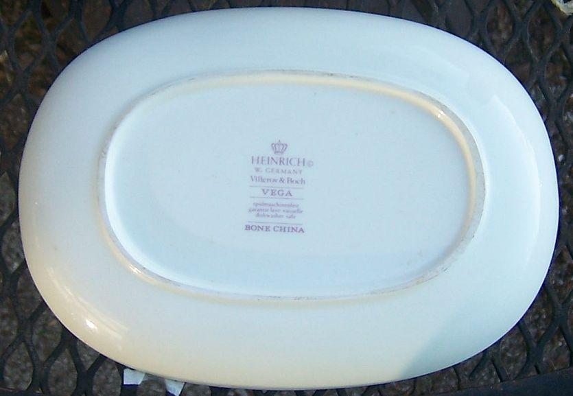 Vintage Heinrich Villeroy and Boch Vega Bone China Gravy Underplate