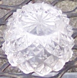 Clear Diamond and Sunburst Open Individual Salt
