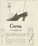 Freezone Lifts Corns 1921 Magazine Advertisement