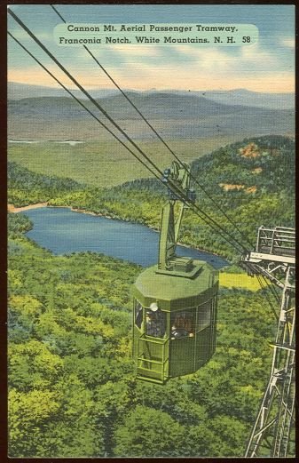 Postcard of Cannon, Mt. Aerial Passenger Tramway, NH