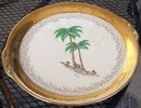 Large Atlas China Miami, Florida 22 KT Serving Plate