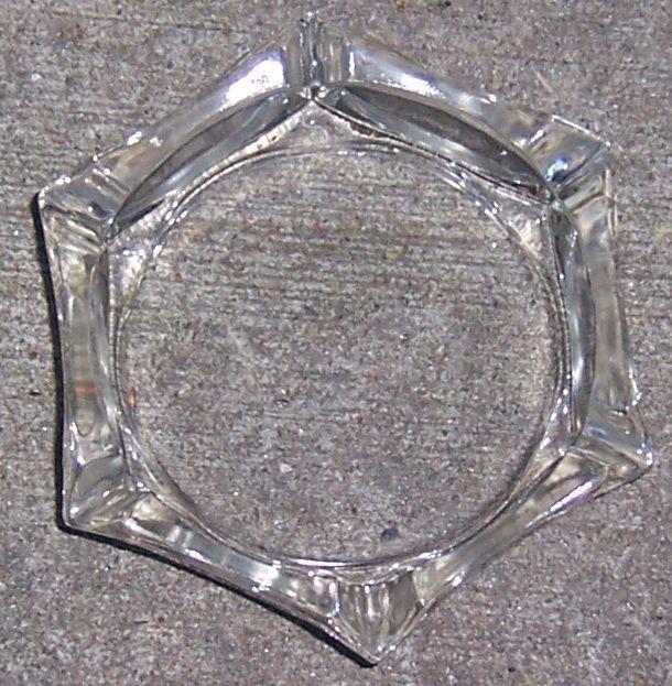 Vintage Clear Glass Ashtray