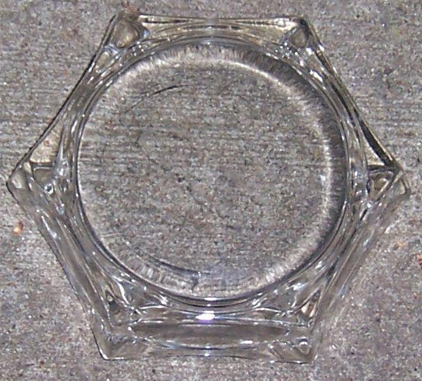 Vintage Clear Glass Ashtray