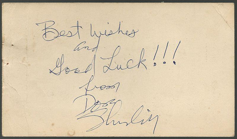 Don Shirley Signed Menu for Baker's Keyboard Coffee Lounge, Detroit, Michigan