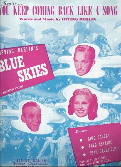 You Keep Coming Back Like a Song Irving Berlin 1945 Sheet Music