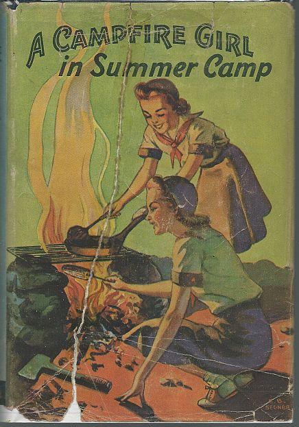 Camp Fire Girl in Summer Camp by Jane Stewart 1914 Girl's Series #3 w/DustJacket