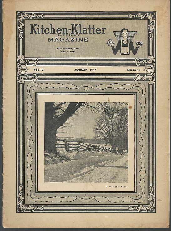 Kitchen Klatter Magazine January 1947 Window Gardening/Parties/Games/Recipes