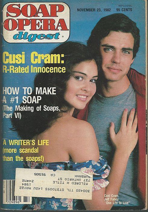 Soap Opera Digest Magazine November 23, 1982 Cusi Cram and Jeff Fahey OLTL Cover