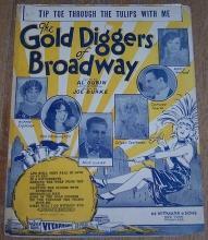 Tip Toe Through the Tulips with Me From Gold Diggers of Broadway 1929 Sheet Music