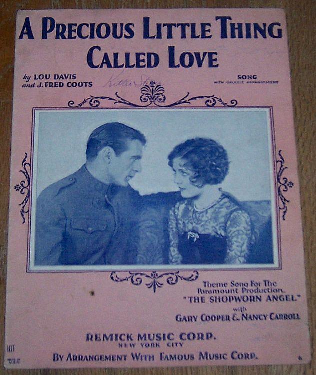 Precious Little Thing Called Love From Shopworn Angel with Gary Cooper 1928