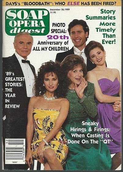 Soap Opera Digest Magazine December 26, 1989 All My Children's 20th Anniversary