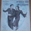 Sweethearts Starring Jeannette MacDonald and Nelson Eddy 1938 Sheet Music