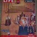 Life Magazine June 15, 1953 Newly Crowned Queen Receives Benediction on Cover