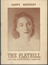 Playbill Happy Birthday July 21, 1947 Starring Helen Hayes and Louis Jean Heydt