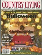 Country Living Magazine October 2000 Halloween Party/Auctions/Autumn Picnic