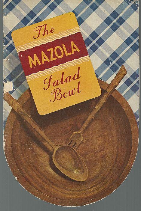 Mazola Salad Bowl 1939 Salad Bowl Shape Recipe Booklet Illustrated