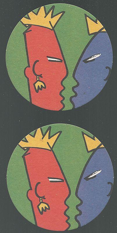 Set of Two Ritzenhoff by Ambrogio Pozzi Beer Mats/Coasters, Germany