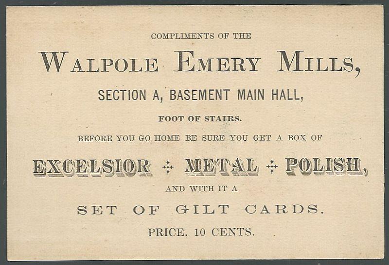 Victorian Trade Card for Triumph Adhesive and Liquid Glue with Lady and Villain