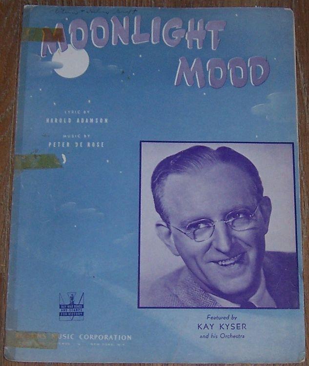 Moonlight Mood Featured by Kay Kyser and His Orchestra 1942 Sheet Music