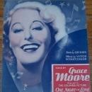 One Night of Love Sung by Grace Moore in One Night of Love 1934 Sheet Music