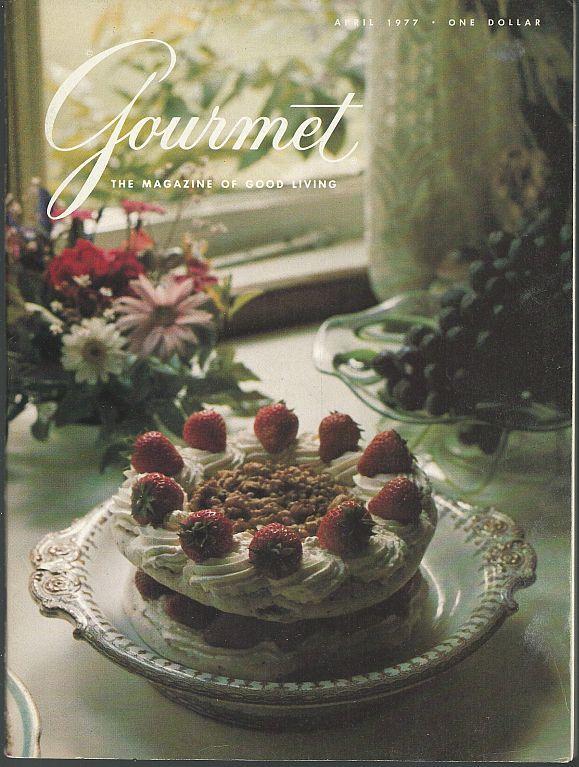 Gourmet Magazine April 1977 Bath and Wells, Sephardic Cookery, Irish Crafts
