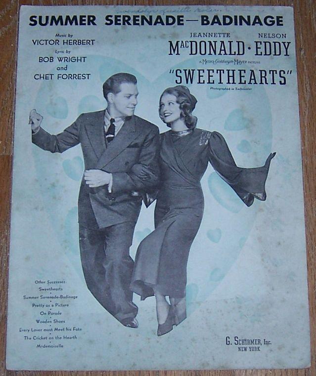 Summer Serenade-Badinage Starring Jeannette MacDonald and Nelson Eddy 1938 Music