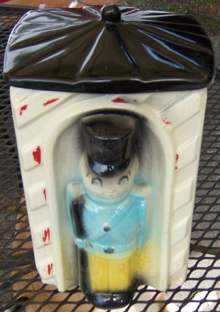 American Bisque Toy Soldier Sentry Cookie Jar