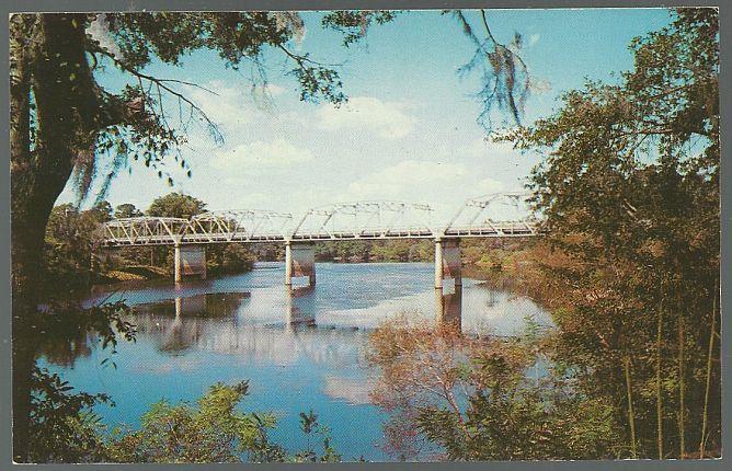 Unused Vintage Postcard of Bridge Over the Suwannee River, Florida