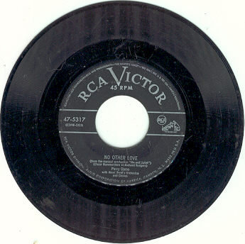 Perry Como Sings No Other Love on a 45RPM Record