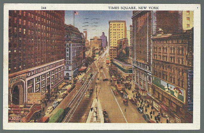 Vintage Postcard of Times Square, New York City, New York 1933