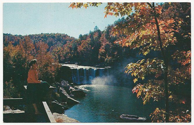Unused Postcard of Cumberland Falls, Cumberland Falls State Park, Kentucky