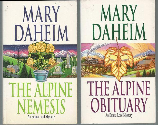 Lot of Two Emma Lord Cozy Mysteries by Mary Daheim Nemesis/Obituary 14,15