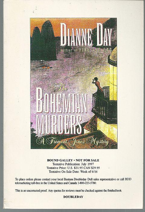 Bohemian Murders a Fremont Jones Cozy Mystery by Dianne Day 1997 Advance Review