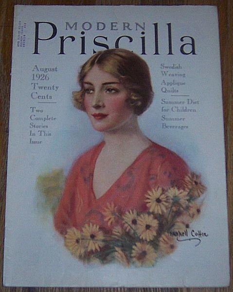Modern Priscilla Magazine August 1926 Cover Haskell Coffin/Summer Menu/Cakes