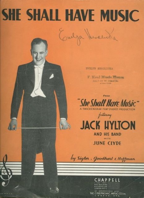 She Shall Have Music Jack Hylton and June Clyde 1935 Sheet Music