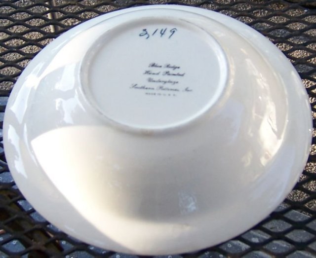 Blue Ridge Cumberland Pattern Serving Bowl
